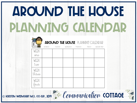Around the House Planning Calendar
