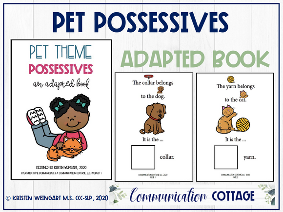 Pet Possessives: Adapted Book