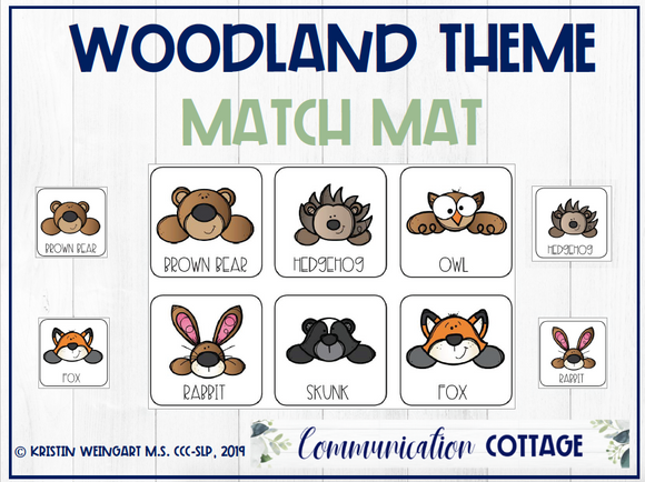 Woodland Match Mat
