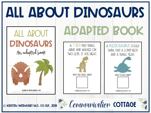 All About Dinosaurs: Adapted Book
