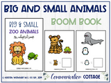 Big and Small Zoo Animals: Adapted Book