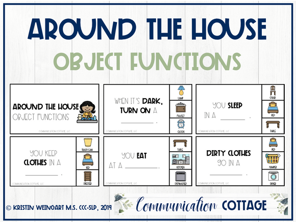 Around the House: Object Function Task Cards
