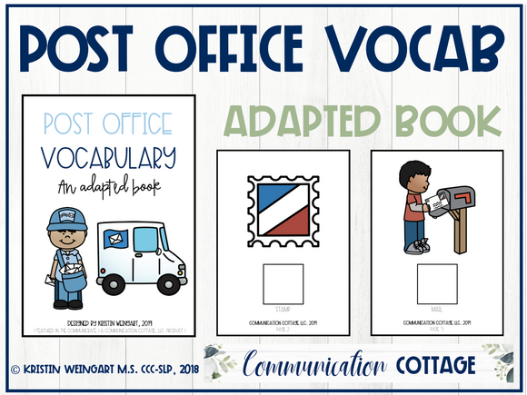 Post Office Vocabulary: Adapted Book