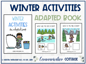Winter Activities: Adapted Book