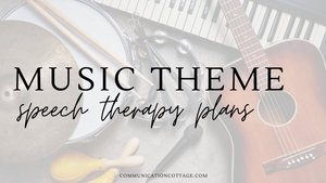 Music Speech Therapy Plans
