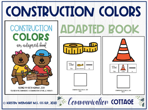 Construction Colors: Adapted Book