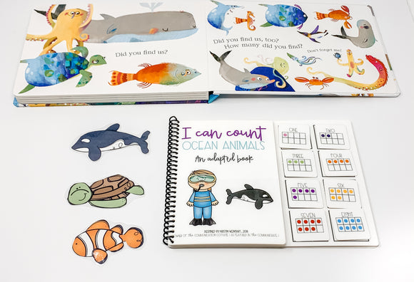 I Can Count Ocean Animals: Adapted Book