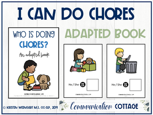 I Can Do Chores: Adapted Book