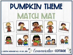 Pumpkin Match Mat