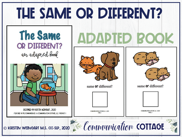 Same or Different: Adapted Book