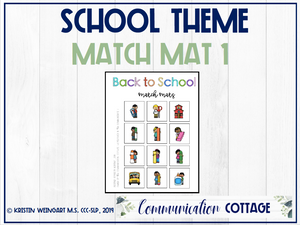 Back to School Match Mat 1