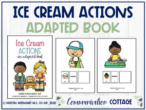 Ice Cream Actions: Adapted Book