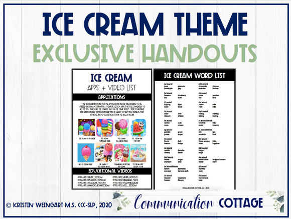 Ice Cream Exclusive Handouts