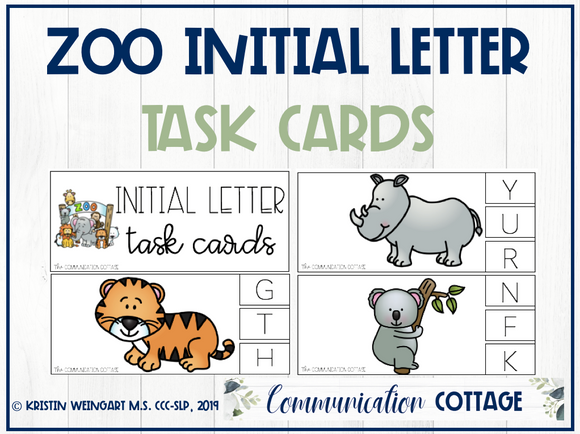 Zoo Task Cards