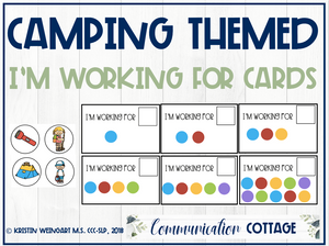Camping: I'm Working For Cards