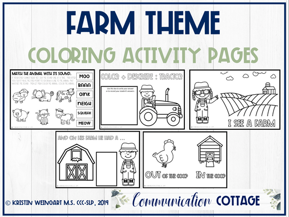 Farm Activity Pages