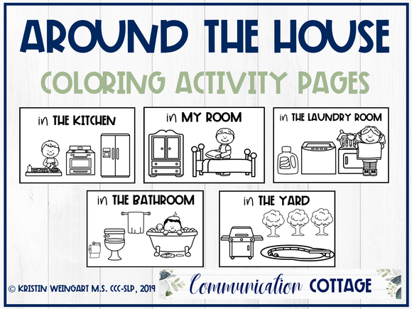 Around the House Coloring Pages