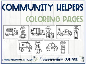 Community Helpers Coloring Pages