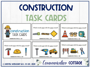 Construction Task Cards