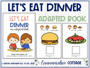 Let's Eat Dinner: Adapted Book