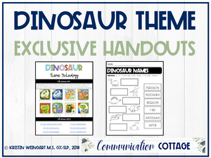 Dinosaur Exclusive Handouts