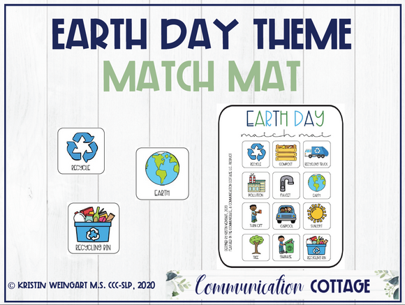 Earth Day Match Mat