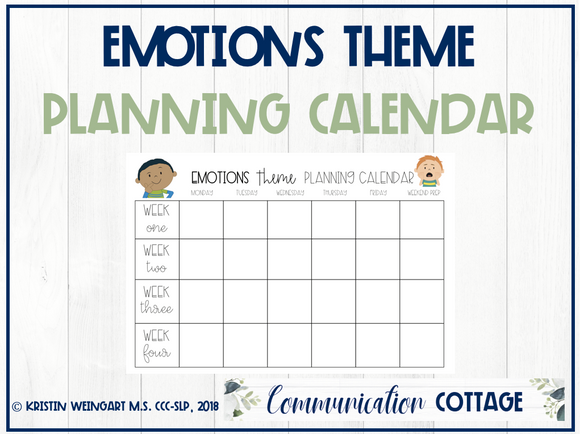 Emotions Planning Calendar