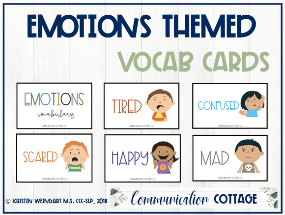 Emotion Vocabulary Cards