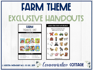 Farm Theme Exclusive Handouts