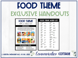 Food Theme Exclusive Handouts