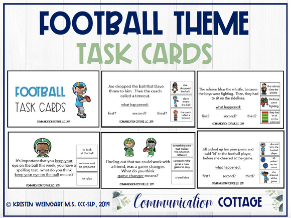 Football Task Cards