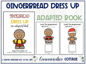 Gingerbread Dress Up: Adapted Book