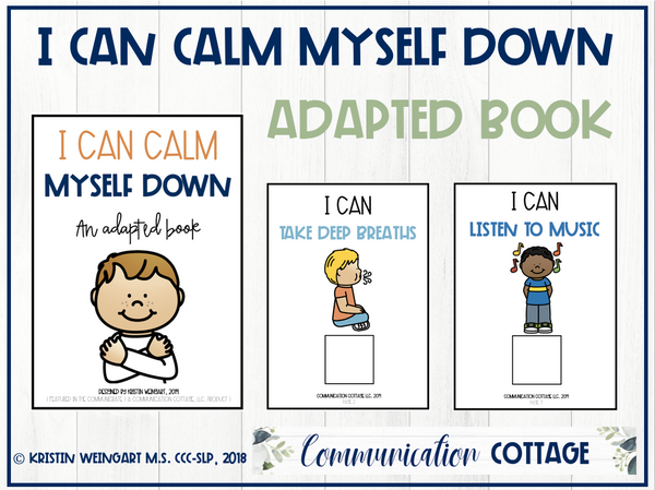 Calm Down Time Adapted Board Book by Adapted Materials Mania