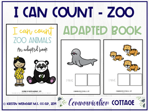 I Can Count My Zoo Animals: Adapted Book