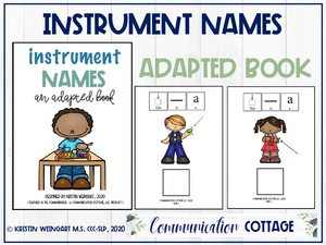 Instrument Names: Adapted Book