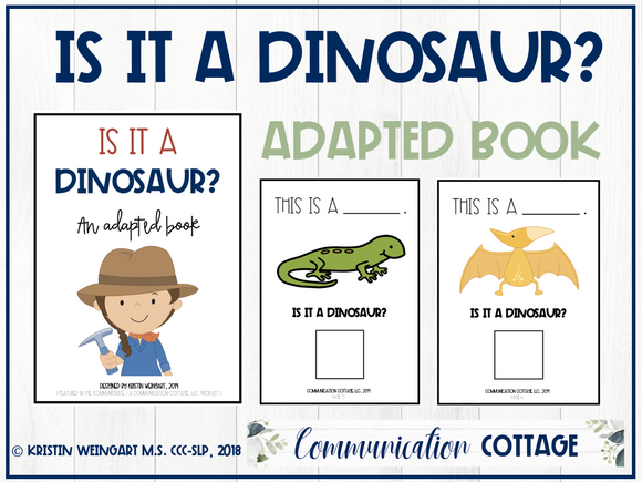 Is it a Dinosaur? Adapted Book