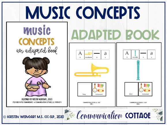 Music Concepts: Adapted Book