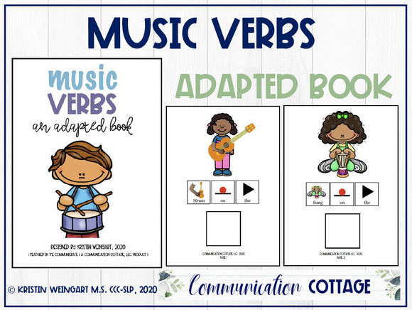 Music Verbs: Adapted Book