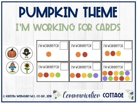 Pumpkin: I'm Working for Cards
