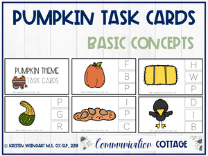 Pumpkin Task Cards