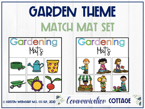 Garden Match Mat Set (noun + verbs)