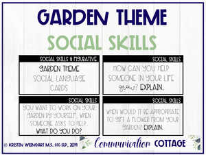 Garden Social Skills Cards