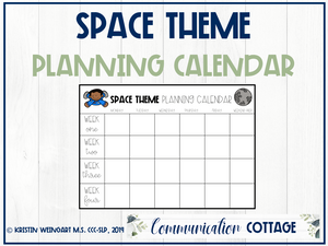 Space Planning Calendar