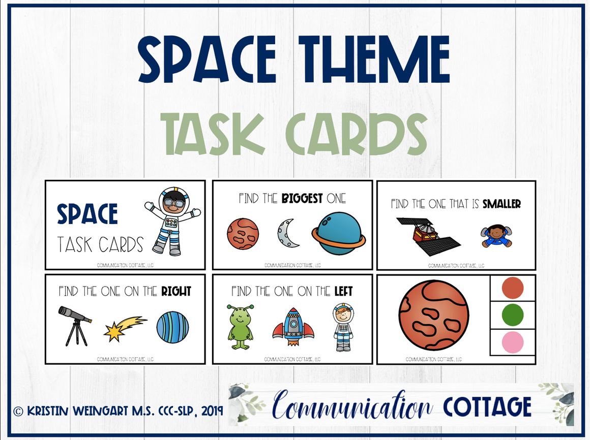 Space Task Cards – Communication Cottage LLC