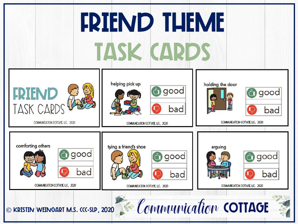 Friend Task Cards