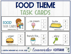 Food Theme Task Cards