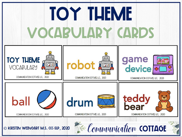 Toy Vocabulary Cards