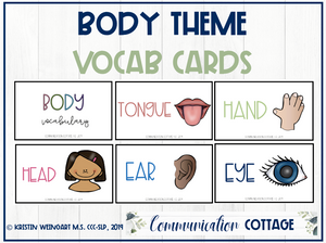 Body Vocabulary Cards