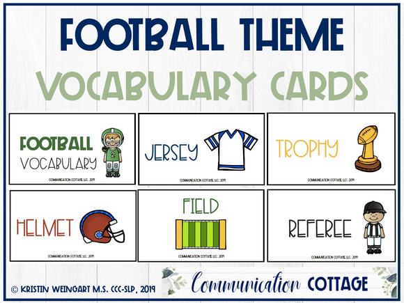 Football Vocabulary Cards