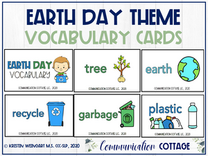 Earth Day Vocabulary Cards